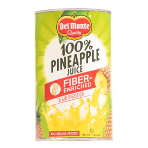 Del Monte 100% Pineapple Juice Fiber-Enriched 46oz