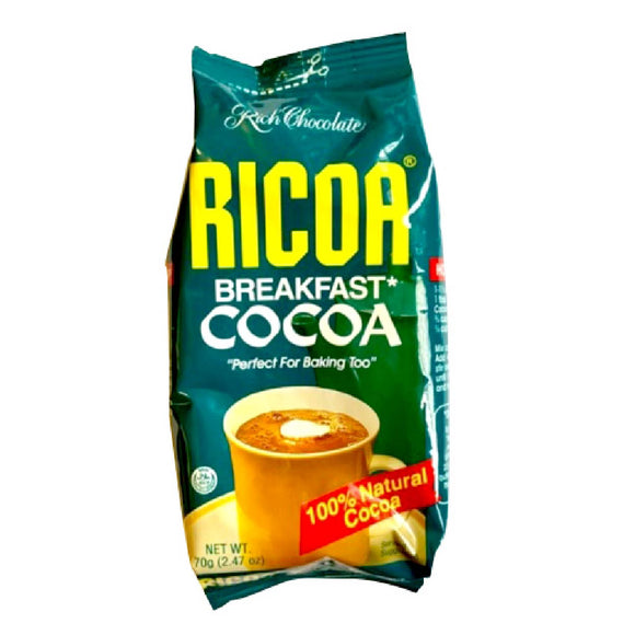 Ricoa Breakfast Cocoa Pouch 70g