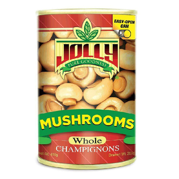 Jolly Whole Mushrooms Easy Open Can 400g