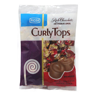 Ricoa Curly Tops Milk Chocolate Bag 30s
