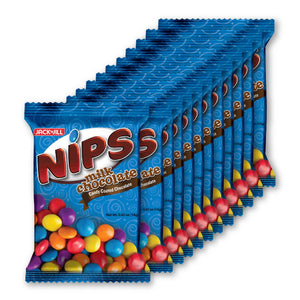 Nips Milk Chocolate Candy Chocolate Ties 12x14g