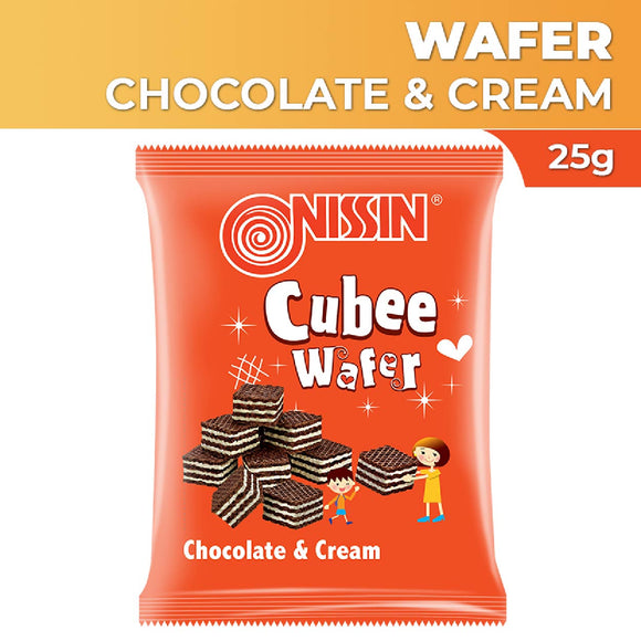 Nissin Cubee Wafer Choco N Cream Flavor 25g