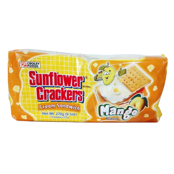 Sunflower Crackers Cream Sandwich Mango 10x27g
