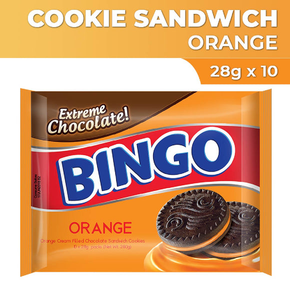 Bingo Orange Sandwich Cookies 10x28g