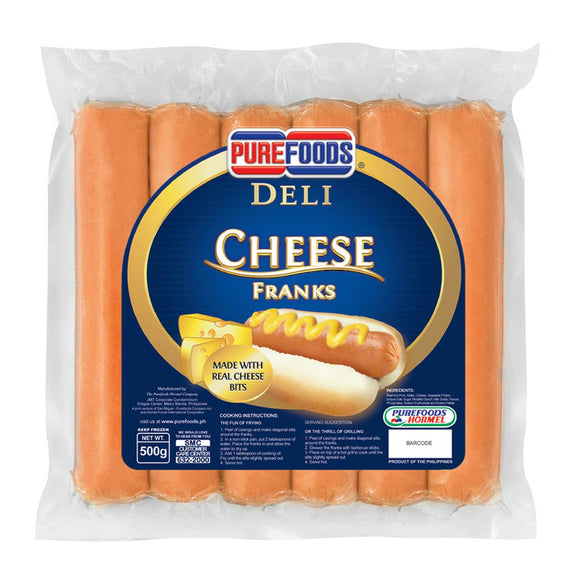 Purefoods Deli Cheese Franks 500g