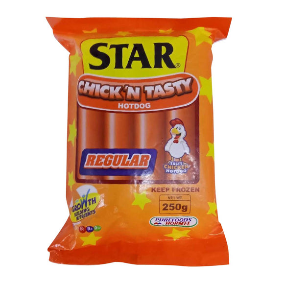 Purefoods Star Chick'N Tasty Chicken Hotdog Regular 250g