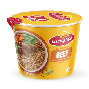 Lucky Me Instant Noodle Soup Beef Mami Go Cup 40g