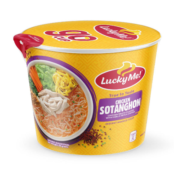 Lucky Me Instant Noodle Soup Chicken Sotanghon Go Cup 28g