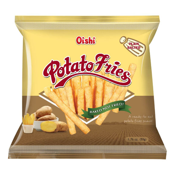 Oishi Potato Fries Plain Salted 50g