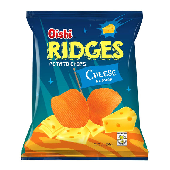 Oishi Ridges Potato Chips Cheese 60g