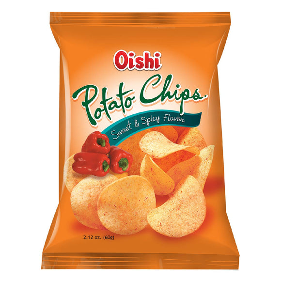 Oishi Natural Potato Chips Sweet & Spicy 60g