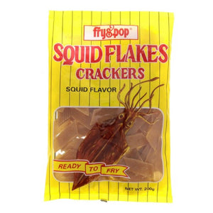 Fry & Pop Squid Flakes Crackers 200g