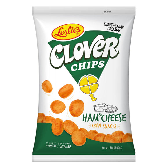Clover Chips Corn Snacks Ham & Cheese 85g