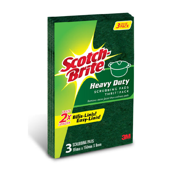 3M Scotch-Brite Heavy Duty Scrubbing Pad Thrift Pack