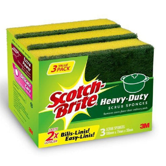 3M Scotch-Brite Heavy Duty Scrub Sponges Value Pack