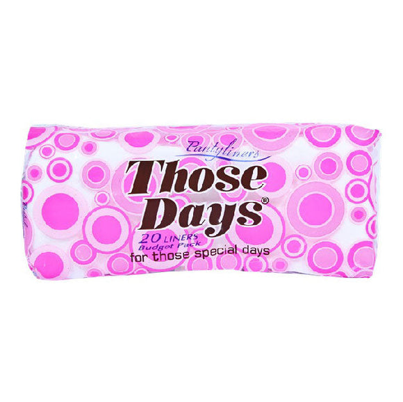 Those Days Pantyliners Budget Pack 20s