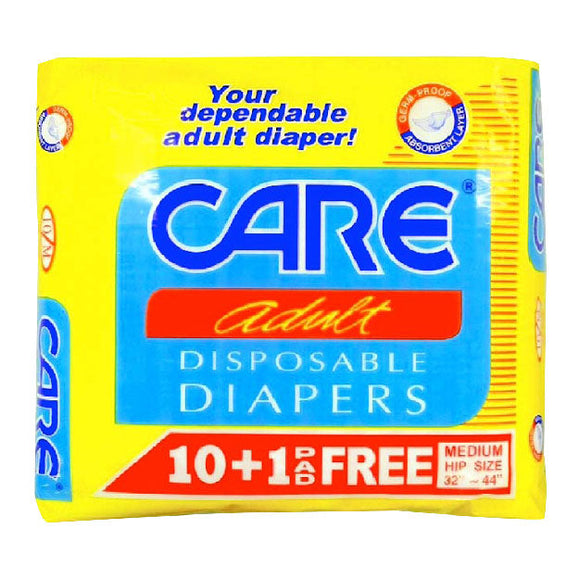 Care Adult Disposable Diaper Medium 10s