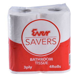 Ever Savers Bathroom Tissue 3 Ply 500 sheets 4 Rolls