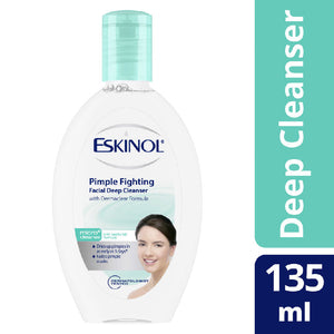 Eskinol Pimple Fighting Facial Deep Cleanser Dermaclear 135ml