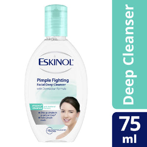 Eskinol Pimple Fighting Facial Deep Cleanser Dermaclear 75ml