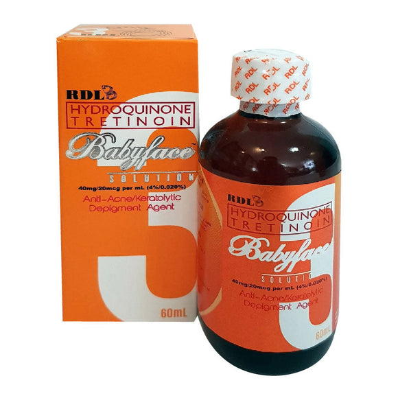 RDL Hydroquinone Tretinoin Babyface Solution 3 Anti Acne 60ml