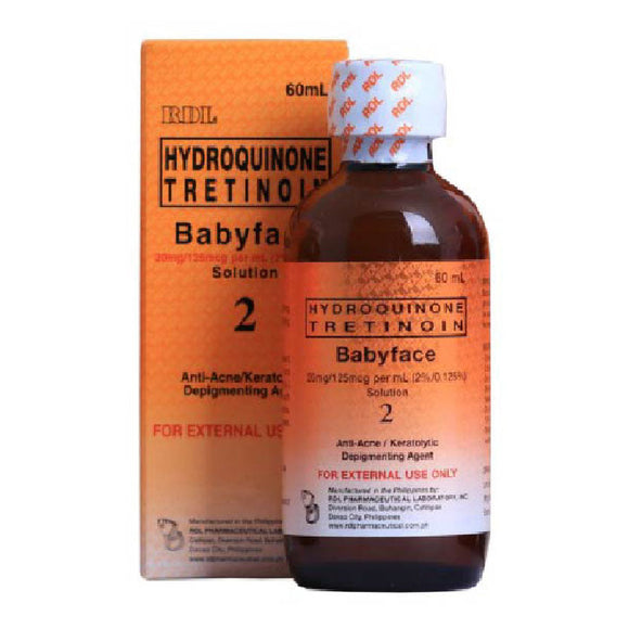 RDL Hydroquinone Tretinoin Babyface Solution 2 Anti Acne 60ml
