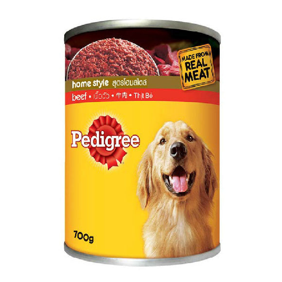 Pedigree Home Style Beef Dog Food 700g