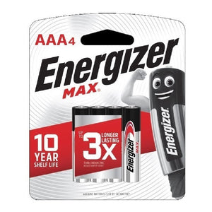 Energizer Battery Alkaline Max AAA 4s
